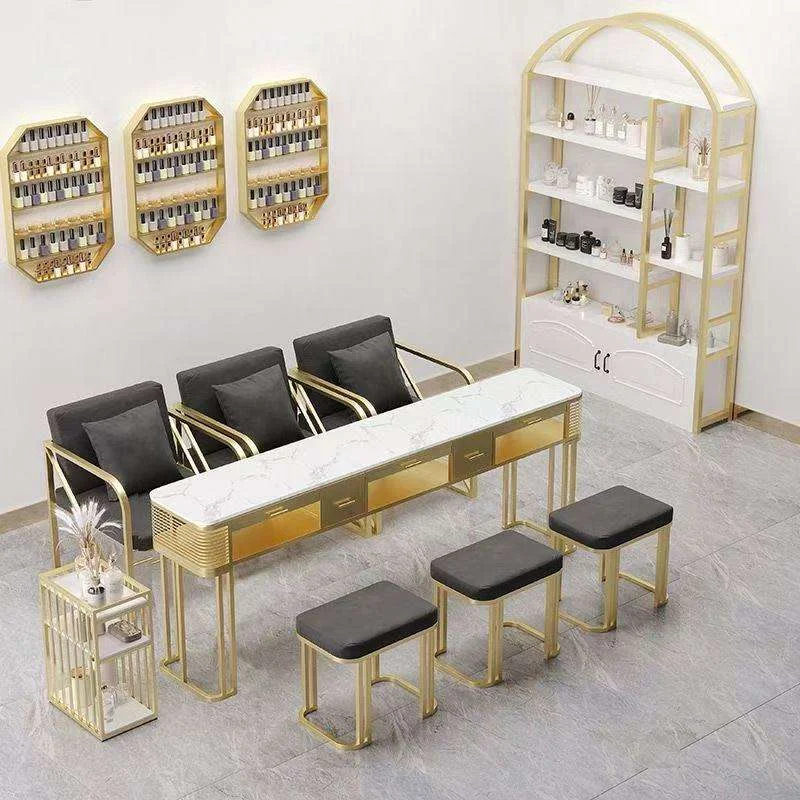Professional Nail Art Salon Desk  Multifunctional Manicure Table with Organizer for Beauty Studio and Home