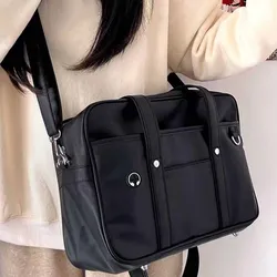 Japanese Casual PU Shoulder Bag Junior High School Students School Bag Handbag Anime Uniform Bag Tote Bags for Women Bolsos