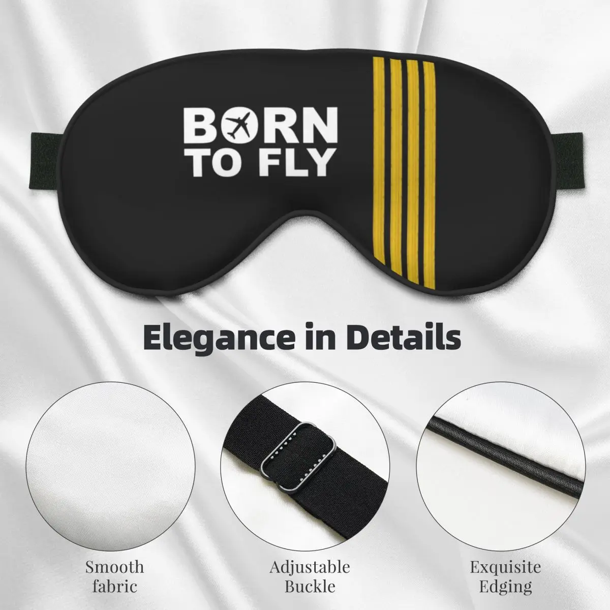 ولد ليطير الكابتن المشارب الطيران الطيار لينة أقنعة العين النوم الغمامة الطيران طيار طائرة الرجال لصقة عين قيلولة غطاء العين #5