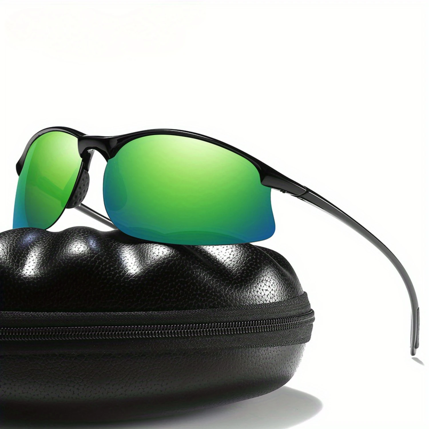 

Protect your eyes with these high-quality and durable TR90 polarized outdoor sports glasses for men. Featuring a sleek half fram