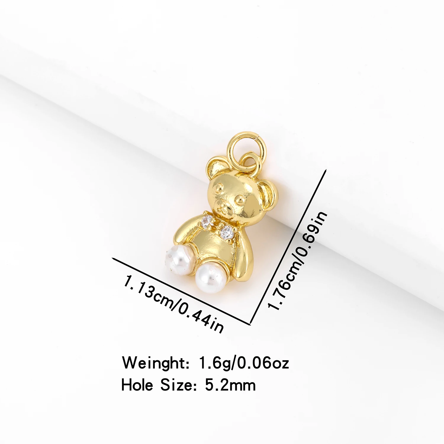 Cute High Quality Little Bear Pendant 3 Styles Ins Popular Pearl Copper Jewelry Nacklace Accessories Party Show For Women Gifts