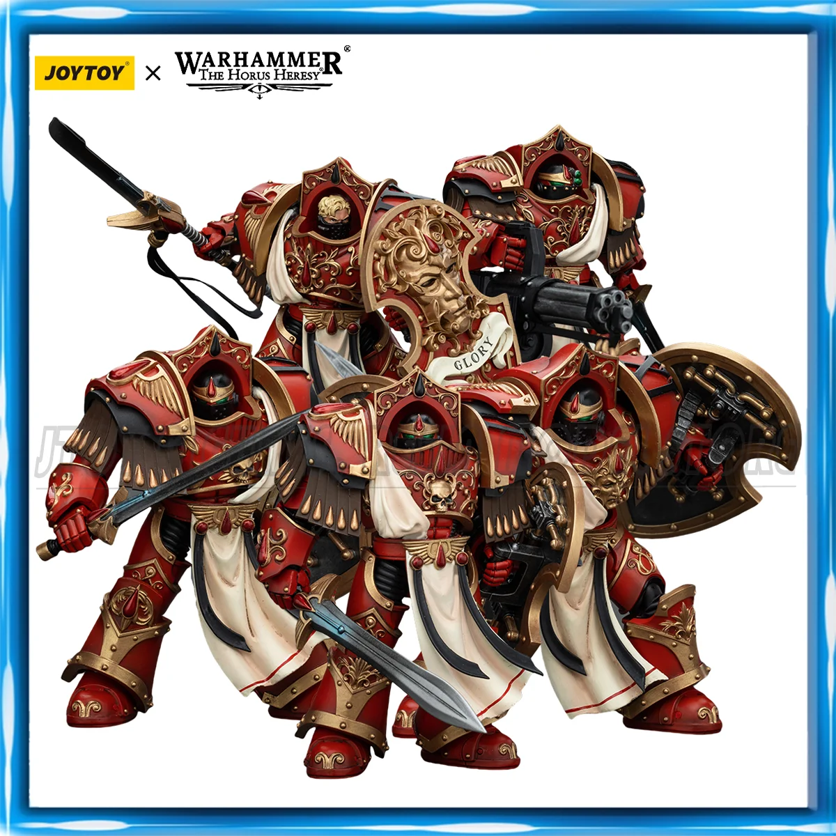 [Pre-Sale] JOYTOY Warhammer 30K 1/18 Action Figure Blood Angels Crimson Paladins Squad Model Anime Figure Toys