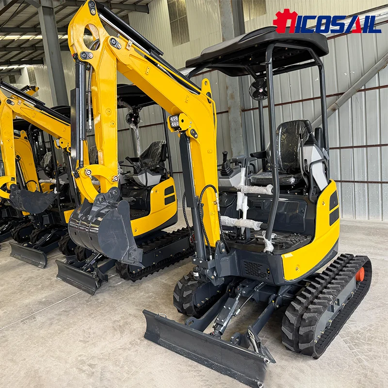 

Nicosail 1.8 Ton Agricultural Compact Excavating Machinery Crawler Equipment Micro Small Mini Excavator for Sale