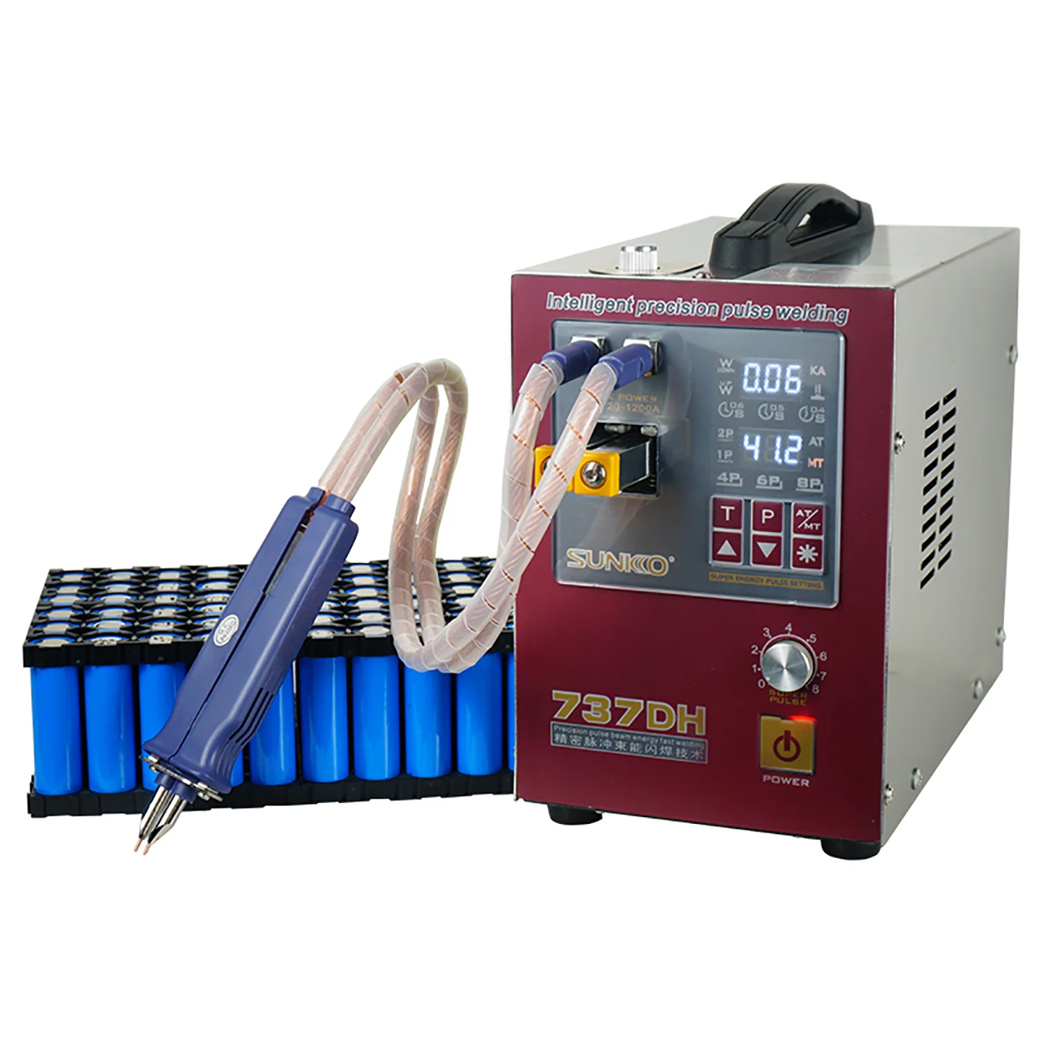 Spot Welding Machine Sunkko 737DH power adjustment  easy operation and reliable welding effect for ion lithium battery