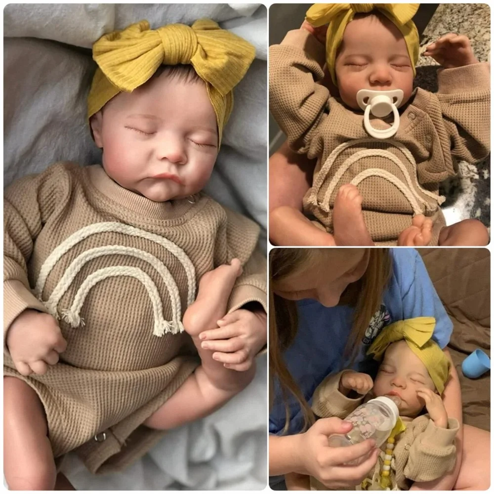 

17Inch Full Vinyl Body Waterproof Or Soft Cloth Body Reborn Doll Levi 3D Skin Painted Visible Veins Lifelike Newborn Toy Gift