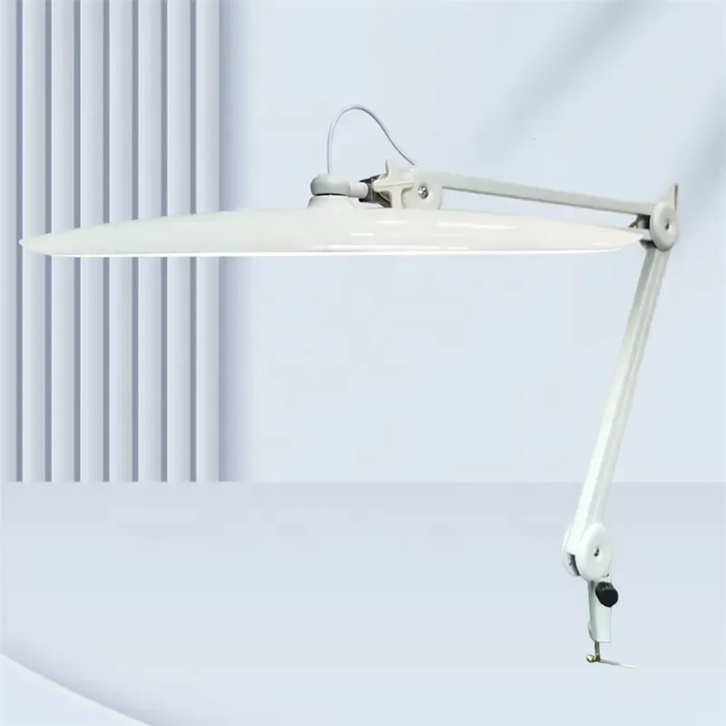 Super Bright LED Desk Lamp with Long Adjustable Arm Clip-on Light for Office Study Reading Workbench Task Lighting