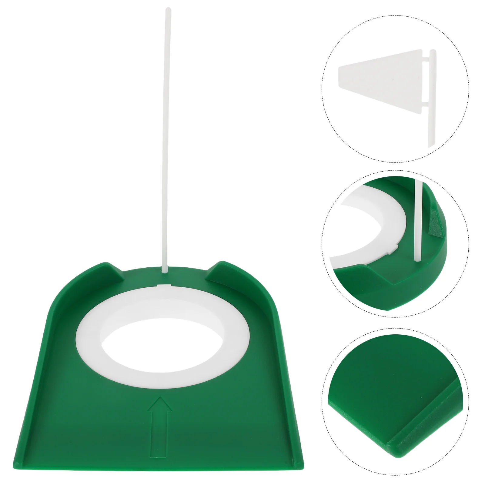 

4Pcs Golf Putting Practice Hole Cups Plastic Flag Aid Indoor Outdoor Home Office Yard Golf Trainer