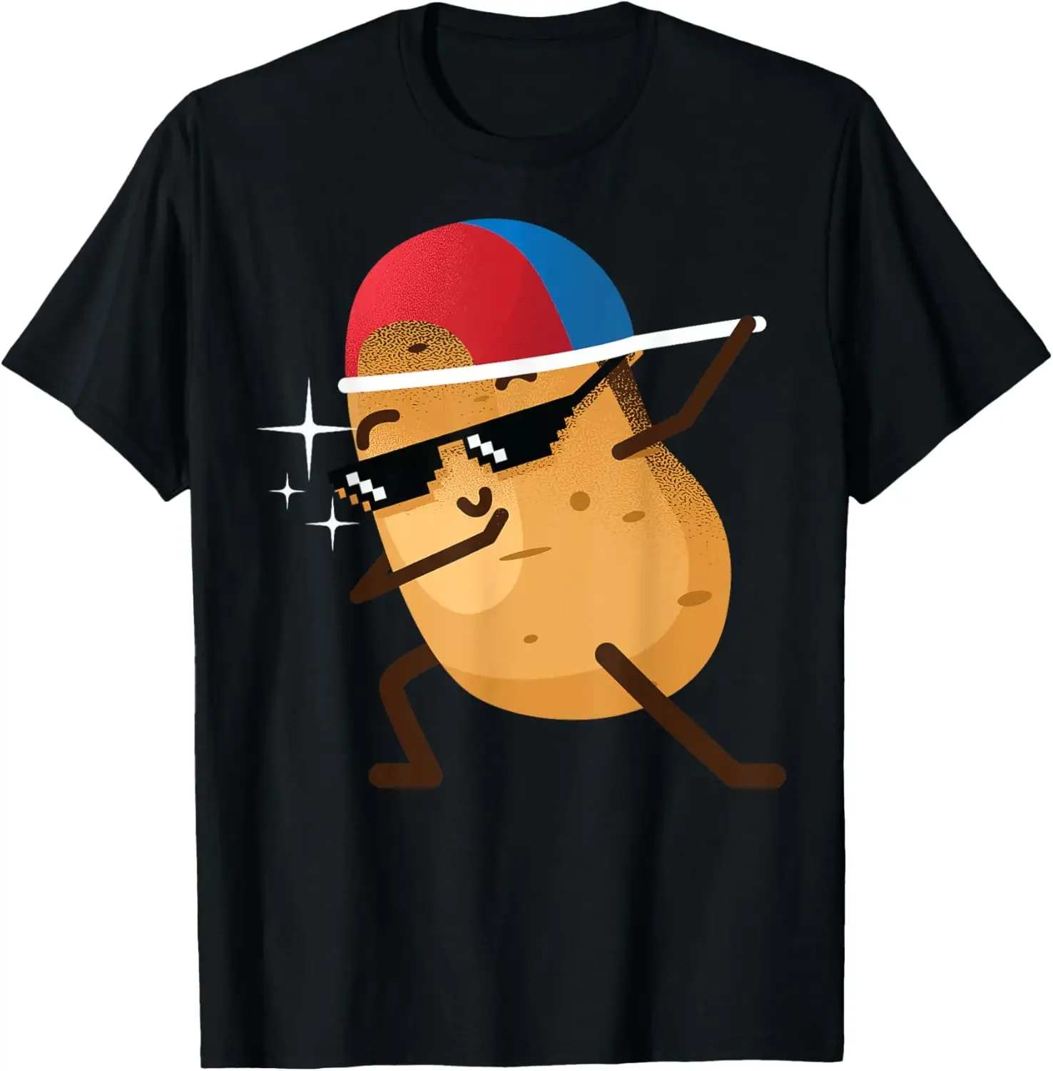 

Funny Dabbing Potato Gift Cool Dancing Spuds Hip-hop Foodie T-Shirt