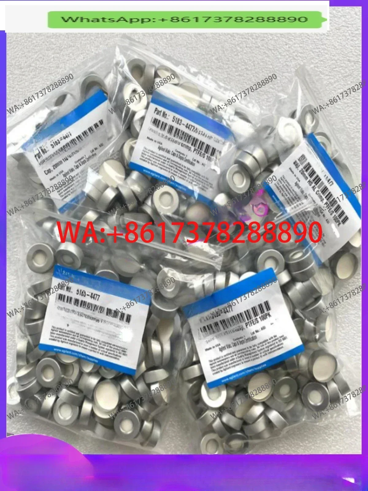 

Заглушка для газовой фазы из алюминия 5183-4477, заглушка для пробирки Headspace, оригинал