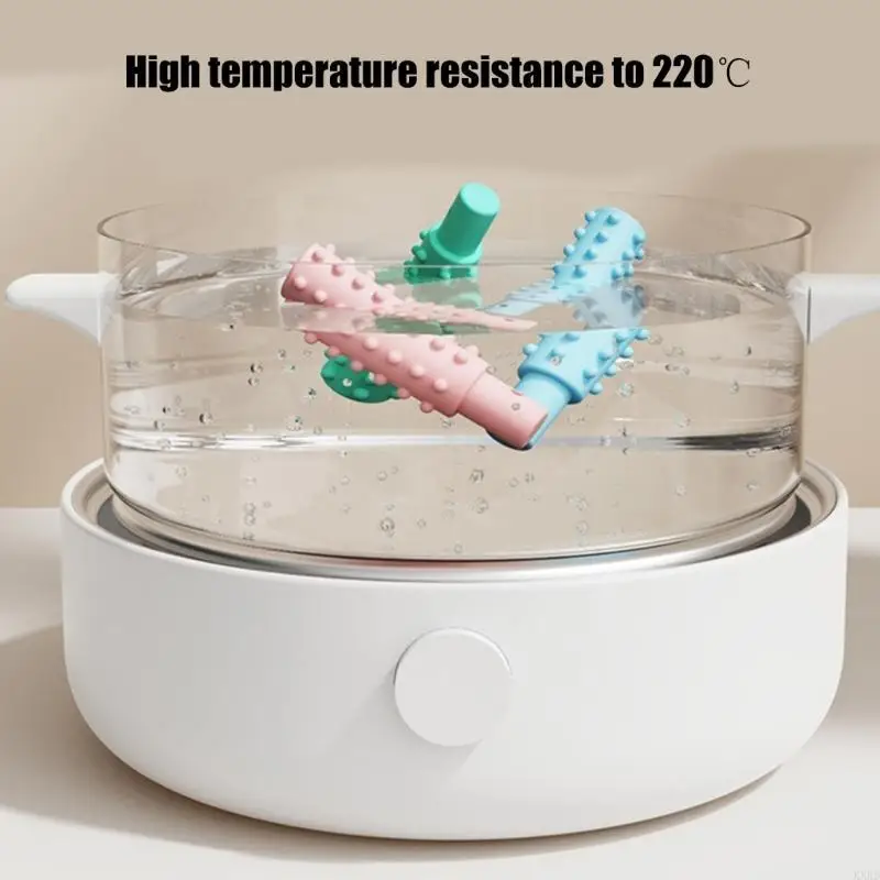 

Silicone Teething Toy Teether for Autistic Children Soothing Tool with Texture
