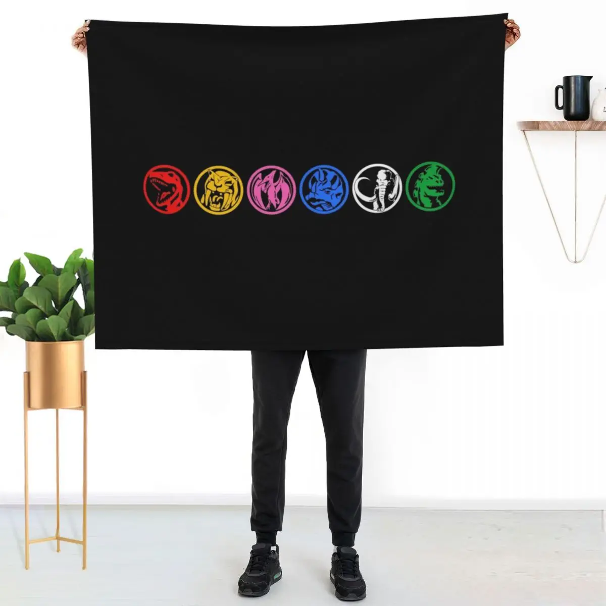 6 Power Coins Throw Blanket Decorative Beds Soft Designers For Baby Camping Bed Fashionable Blankets