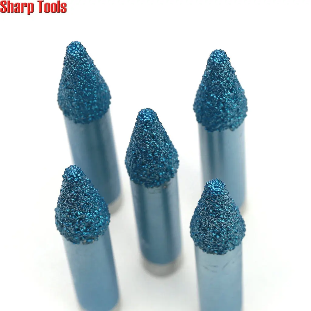 Imagem -04 - Longo 10*30*100 mm V-cinzelando Ferramentas de Trituração de Diamante Bocados de Gravura em Pedra Cortadores de Roteador Cnc para Usinagem de Mármore 3d Endmill Afilado