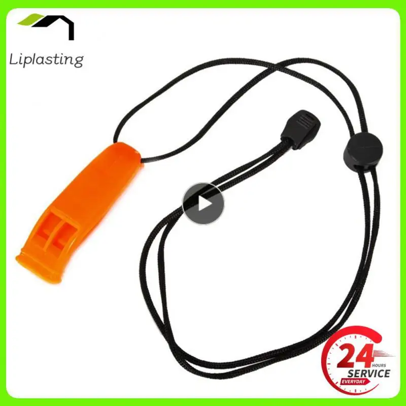 Outdoor Survival Whistle Multi-purpose Unobstructed Sound Camping Fishing Survival Whistle With Rope Muti Tools