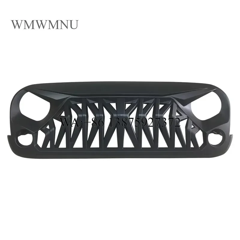 Wmwmnu SXMA Armor Grille Angry Front Grille Black JK Grille ABS for JK 2007-2017 J347