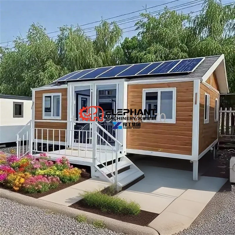 Tiny Home with Kitchen & Bathroom – Modern Folding Modular House, Mobile Villa Container Home with Bedroom