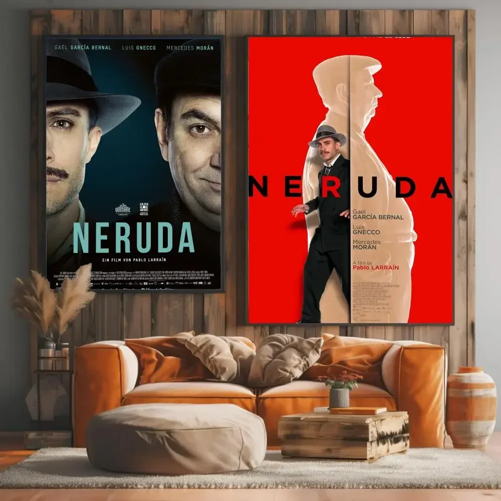 classic movie N-Neruda-A Painting Calligraphy Elegant Botanical Decor for Living Room Modern Interior Design