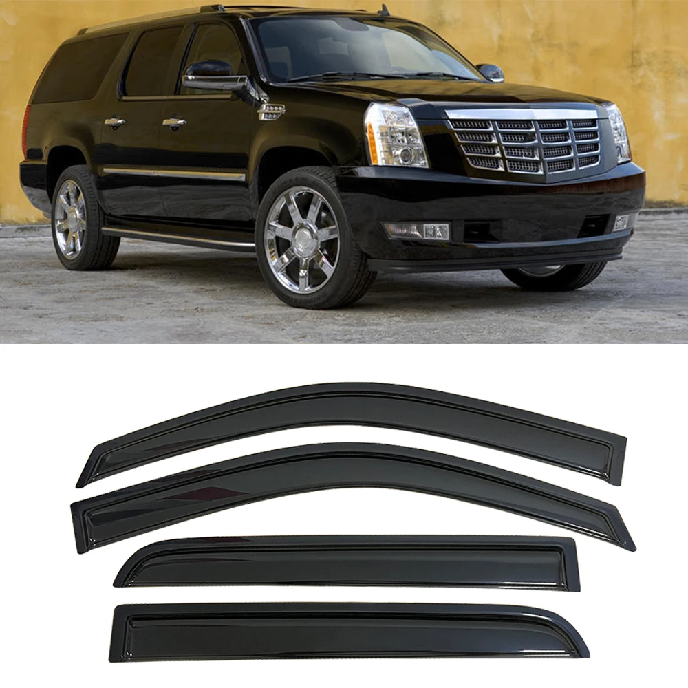 

Window Visor for Cadillac Escalade ESV 2007 2008 2009 2010 2011 2012 2013 2014 Wind Deflectors Rain Guards Door Visor Vent