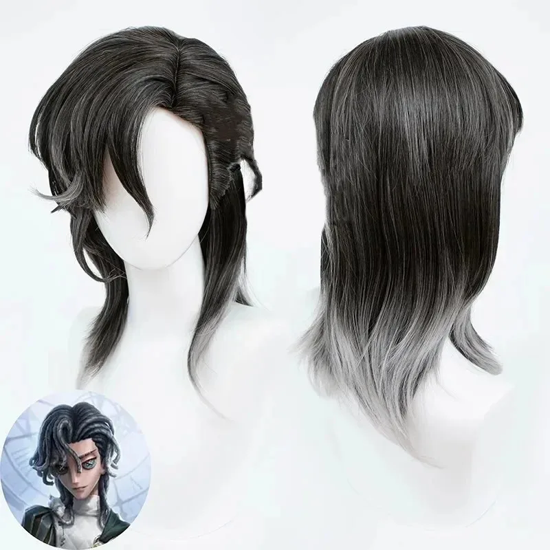 لعبة الهوية vRichard الاسترليني تأثيري حلي أنيمي جديد الناجي فارس شهم موحدة عباءة شعر مستعار رجل كرنفال حفلة البدلة