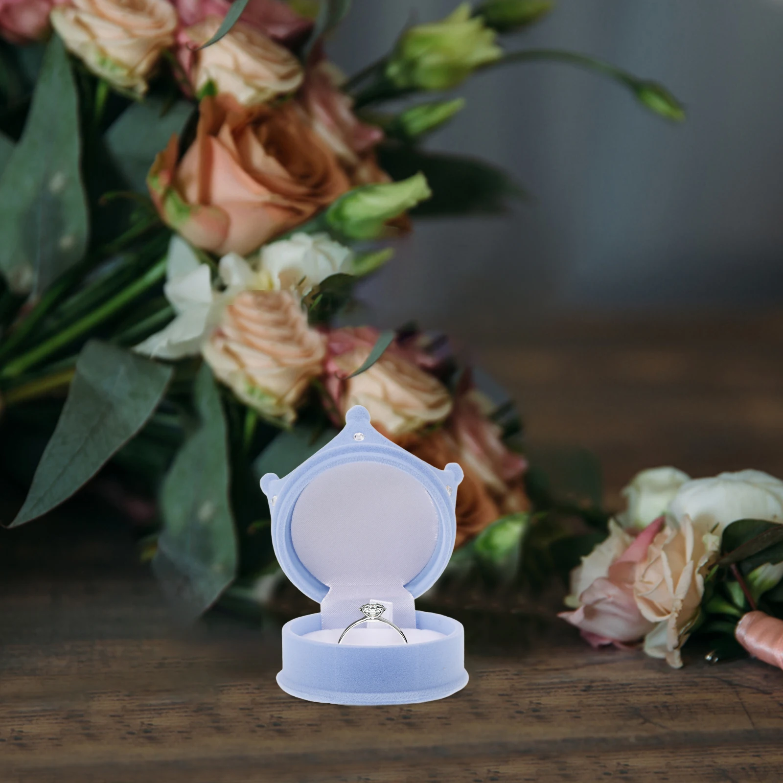 

Коробка для колец в форме короны, небольшой футляр для хранения ювелирных изделий, держатель для колец для свадьбы, помолвки, подарки, декоративный контейнер для ювелирных изделий