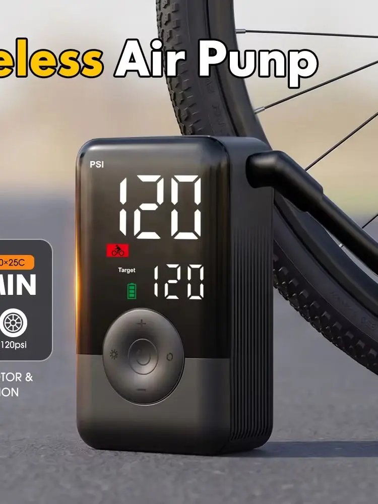AliExpress CARSUN Carsun Portable Cordless Tire Inflator Multifunctional Electric Air Pump Rechargeable Compressor for Bike Motorbike Inflation