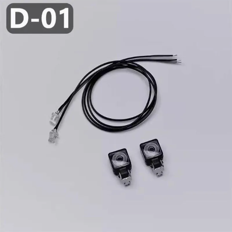 Equipment Rack Lights For Tamiya 1/14 Truck Square Spotlights d-01 Tow Headlights Led Rc Model Toy Parts