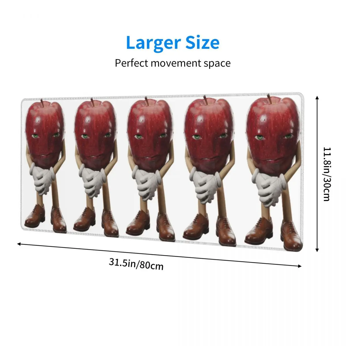 Large Mouse Pad Me Asf Apple With Face Meme Gamer PC Laptop Mats Keyboard Carpet Computer Gaming Office Accessories Desk Mat