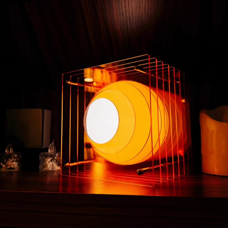 DIY Creative Acrylic Charging Sunset Atmosphere Lamp Birthday Gift Electroacoustic Device
