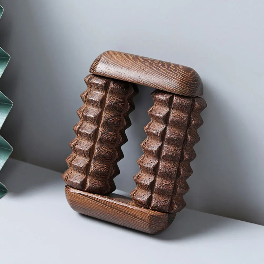 

Wood Finger Massager Comfortable Portable Finger Roller Massage Tool for on-The-Go Relaxation Hand Massager Hand Massage Roller