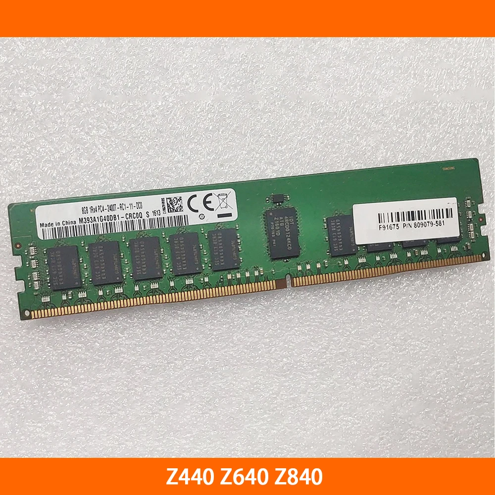 

1PCS Server Memory For HP Z440 Z640 Z840 809079-581 DDR4 8G 2400 1RX4 PC4-2400T RECC Fully Tested