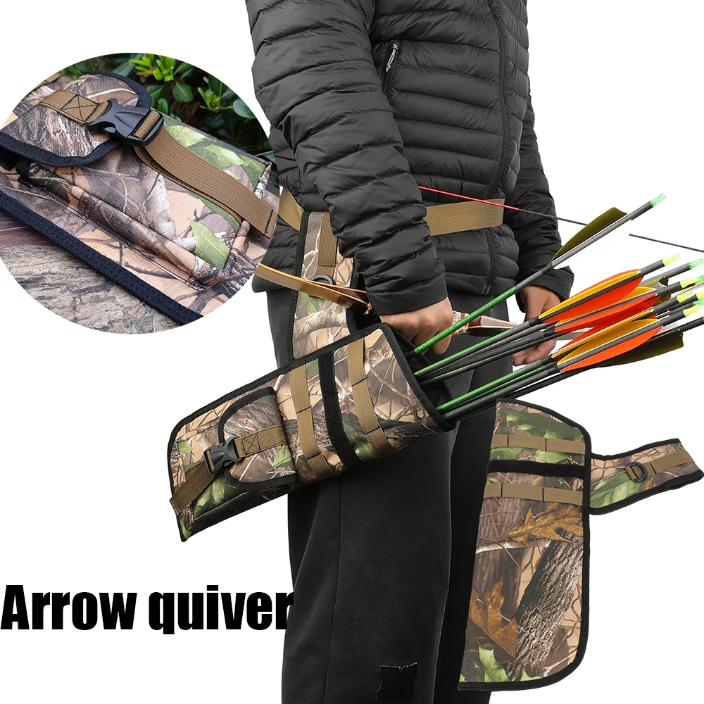 الرماية المحمولة سعة كبيرة أكسفورد النسيج السهم جعبة حامل جيب للصيد الرماية المنافسة في الهواء الطلق الملحقات #1