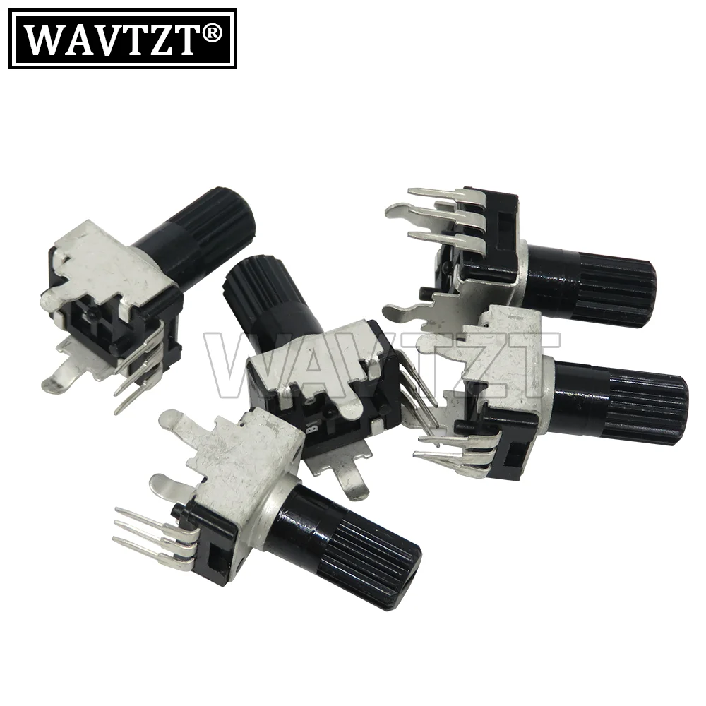 10PCS RV09 Vertical 12.5mm Shaft 9 Type 3pin Seal 0932 Adjustable Resistor Potentiometer 1K 2K 5K 10K 20K 50K 100K