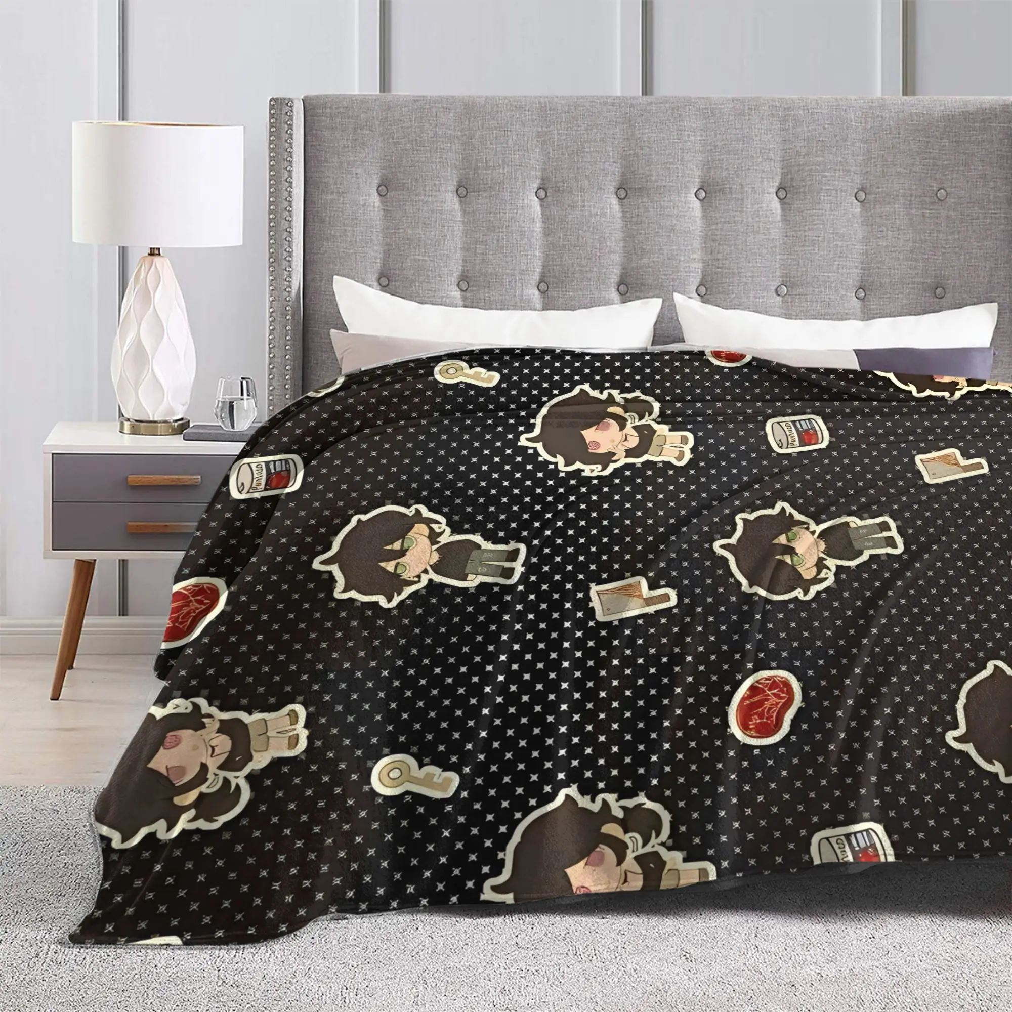 نعش آندي و ليلي البطانيات الصوف أندرو آشلي بطانية رمي ناعمة للفراش الأريكة المفرش