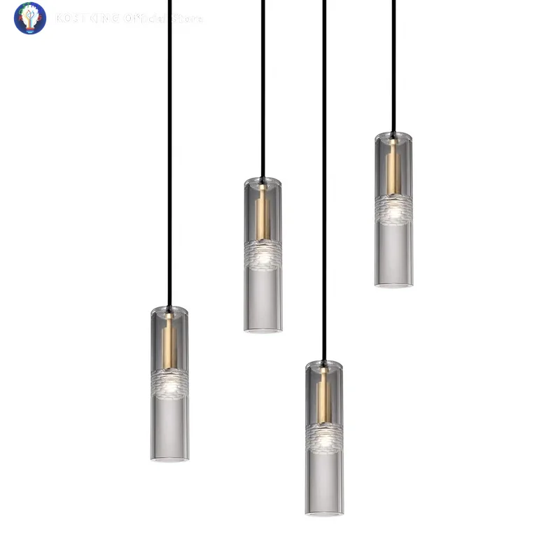 

Clear Glass Modern Designer Brass Pendant Lights Home Interior Hanging Lamp for Ceiling Lustres De Plafond for Dining Room Stair