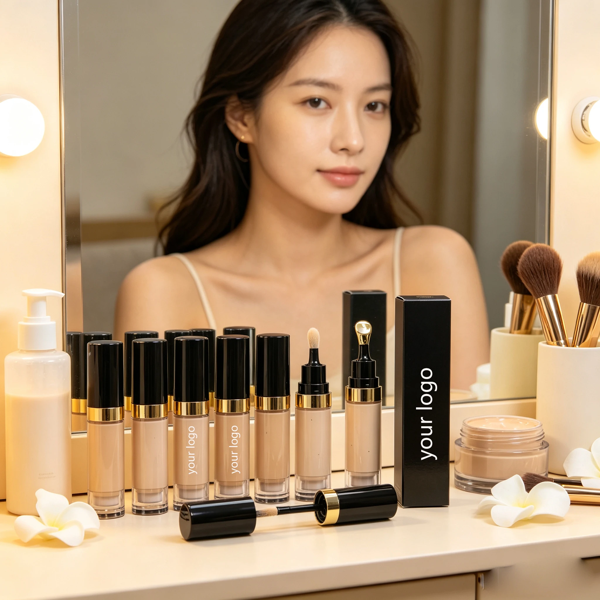 6ml Jumbo Tube Concealer Fluid Foundation Stick Spot Cover Base Makeup Vegan Private Label Custom Logo Wholesale