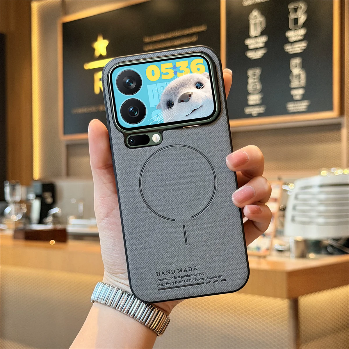 حافظة هاتف جلدية فاخرة لهاتف Magsafe لهاتف Xiaomi 15 15T Pro Xiaomi 17 Pro Max غطاء حماية للشحن اللاسلكي المغناطيسي #3