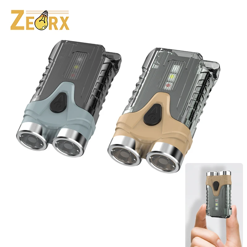 

LED Keychain LED Lights With Magnetic Base, Mini Pocket EDC Flashlight 7-Light Modes for Emergency Fishing Hiking Camping Home