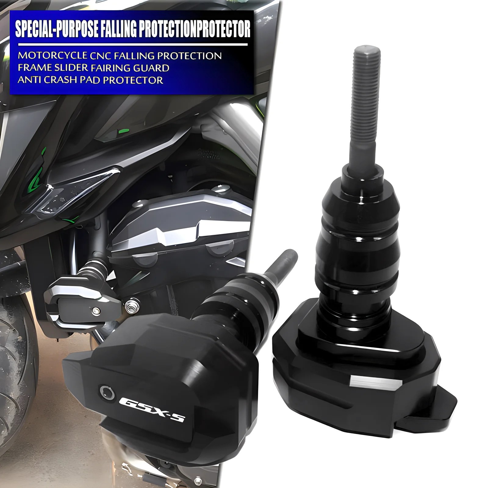 لسوزوكي GSX-S 750 GSX-S 1000 GSX-S750 GSX-S1000 GSXS إطار حماية السقوط المنزلق هدية الحرس مكافحة تحطم وسادة واقية