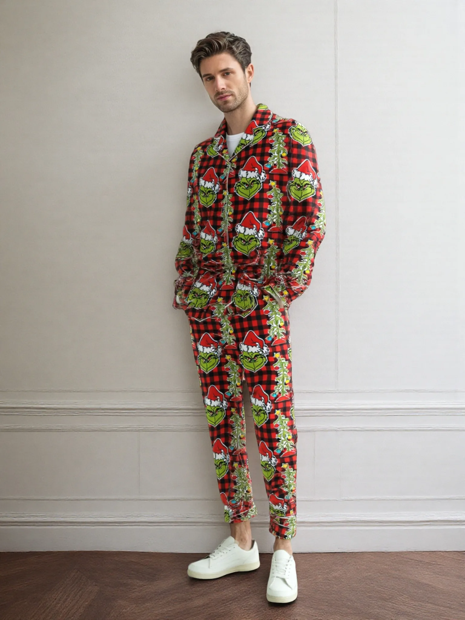 2025 Christmas Tree Long Sleeve Women's Pajamas Set Fashionable Casual Comfortable 3D Printed Casual Y2K Women's Pajama Set