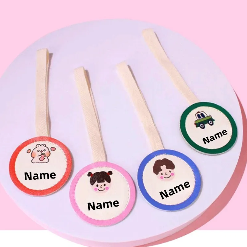 สติกเกอร์ติดชื่อสั่งทำ 1 ชิ้น สำหรับเสื้อผ้า กระเป๋าเด็ก อุปกรณ์การเรียน ป้ายชื่อการ์ตูน ป้องกันการสูญหาย