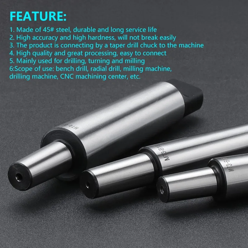 Imagem -03 - Xcan-torno Ferramenta Morse Taper Shank Drill Chuck Arbor para Cnc Máquina de Perfuração Mtb2-b10 B12 B16 B18 Porta-ferramentas