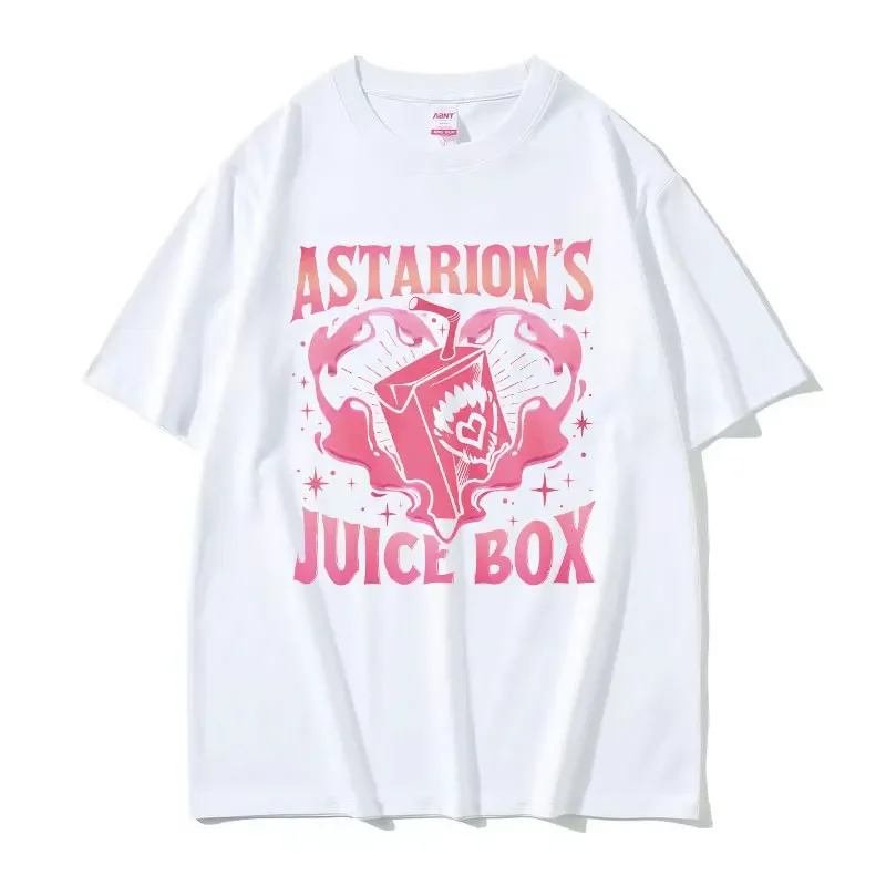 New Funny Astarion Juice Box Print T Shirts Men Women Casual High Quality Fashion T-shirt Tops Cotton Oversized Tshirt