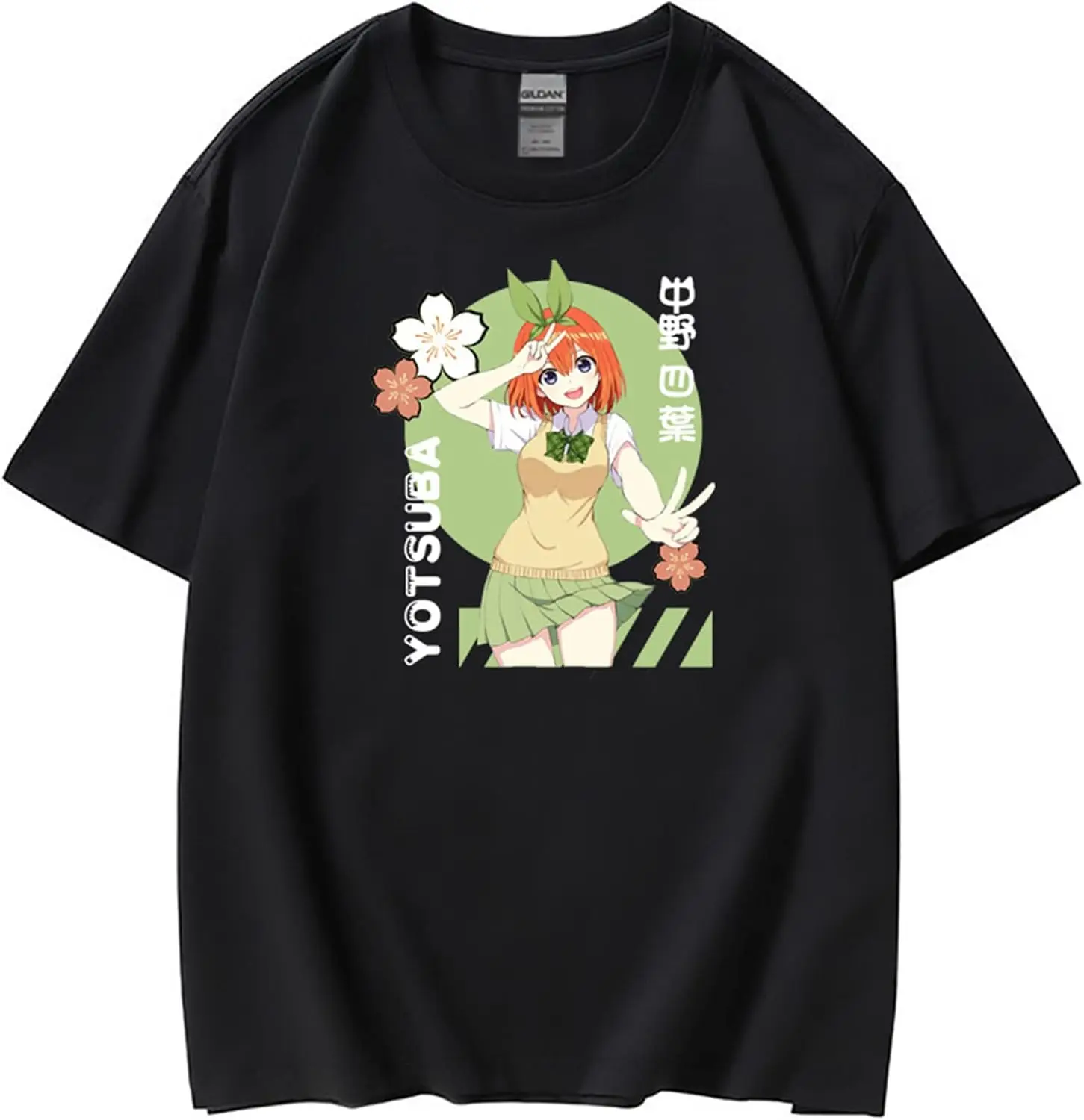 

The Quintessential Quintuplets T-Shirt Cosplay Nakano Yotsuba Bedrucktes Kurzarm-Harajuku-T-Shirt für Männer und Frauen