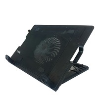 Adjustable Laptop Cooling Fan Pad Two USB Port Portable Laptop Cooler Base Stand 15.6 Inch Cooling Notebook Radiator Bracket
