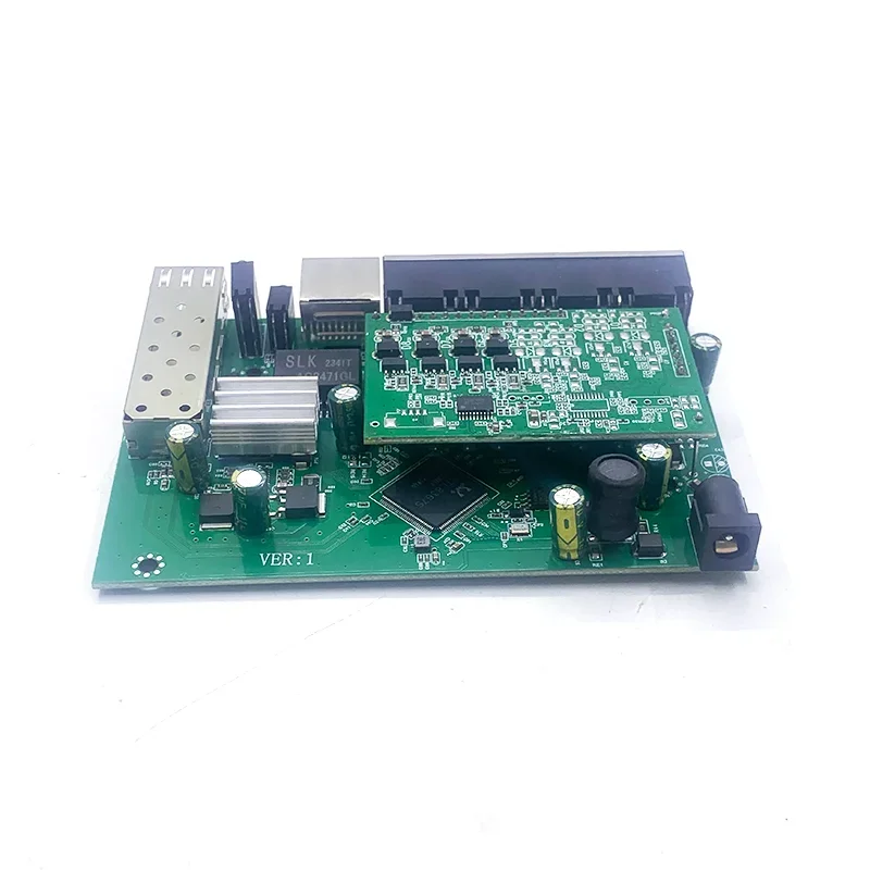 5 10/100/1000M 48V(60w-300w) ethernet switch 4-ports poe switch 802.3BT/class8 with 1port 1000M UPLINK/NVR 1port sfp