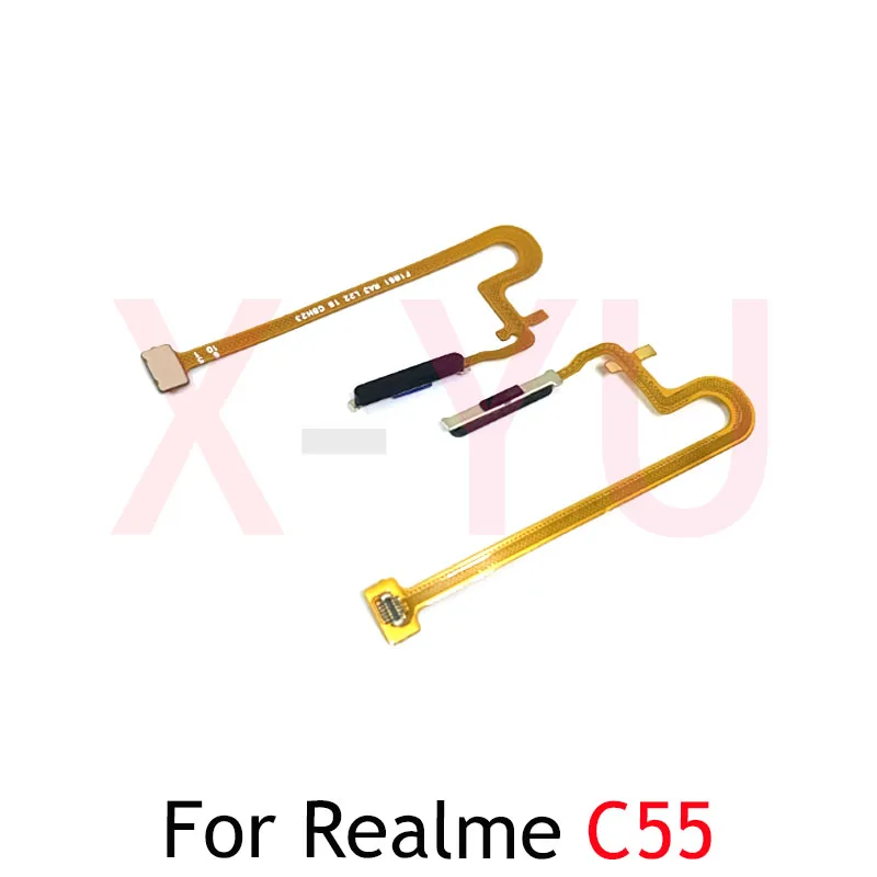 For OPPO Realme C55 Fingerprint Reader Touch ID Sensor Return Key Home Button Flex Cable