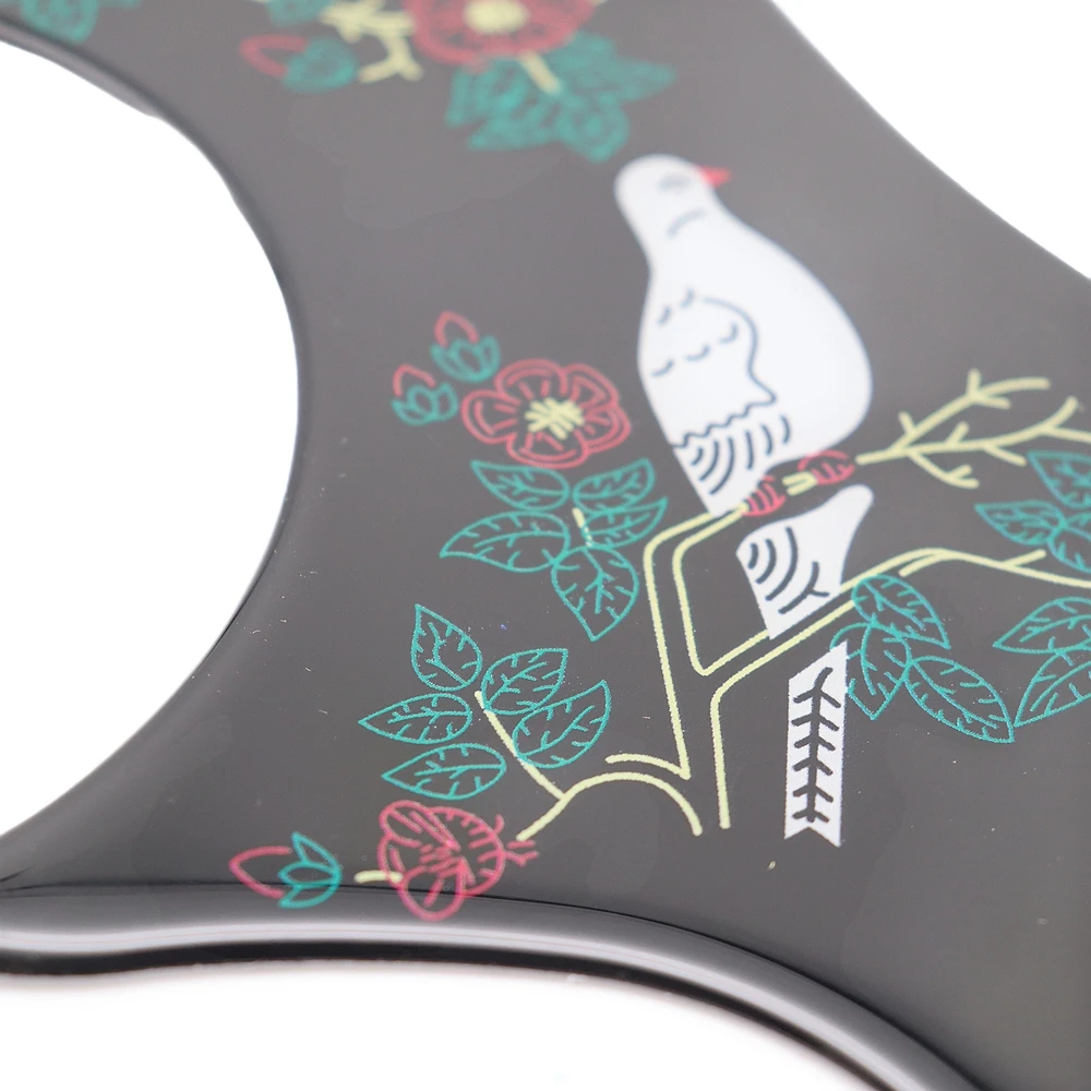 1R Pigeon Flower Kristall-Epoxidharz Gitarren-Schlagbrett Elastische Weiche Gummi-Kratzschutzplatte für Folk-Akustikgitarre – Detail 9