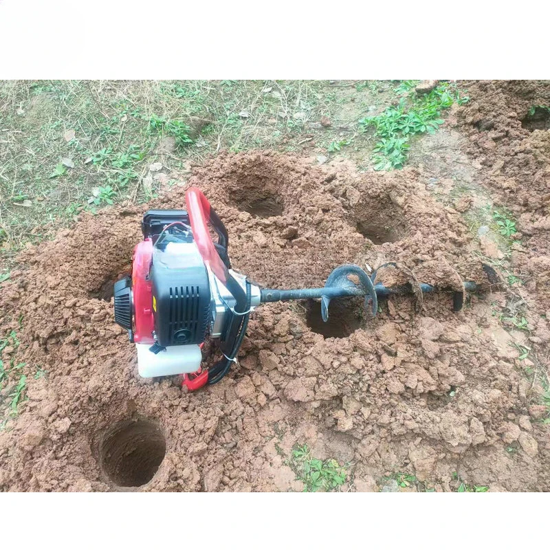 Petrol tree planting digging machines portable farm post hole digger soil land drilling excavator machine