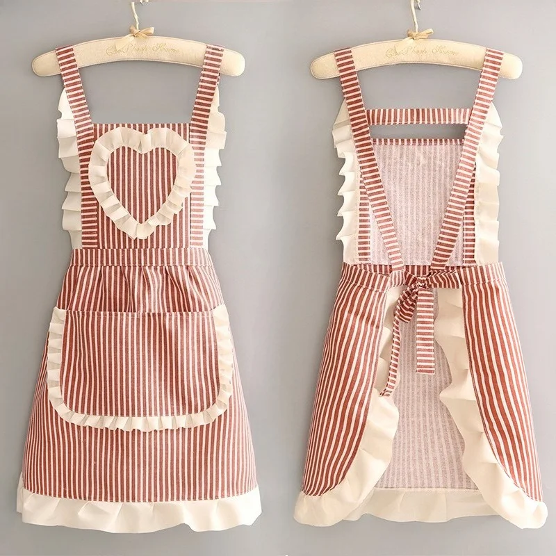 Apron Ruffle Apron for Women C - огляд і ціна Camping Cooking Apron