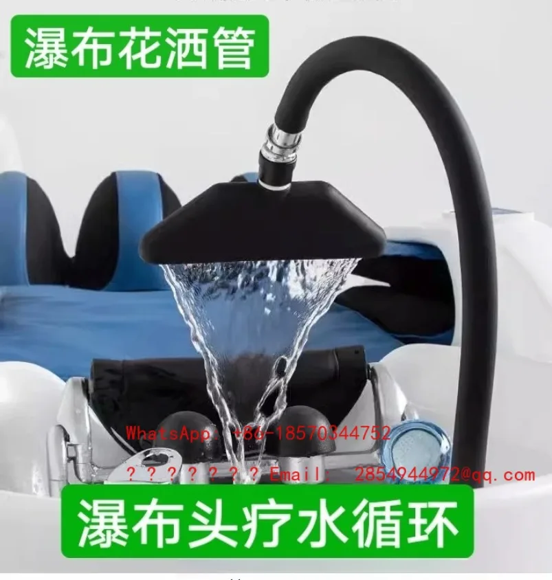 

New Type Simple Non-Punching Waterfall Water Circulation Head Therapy Machine for Shampoo Bed