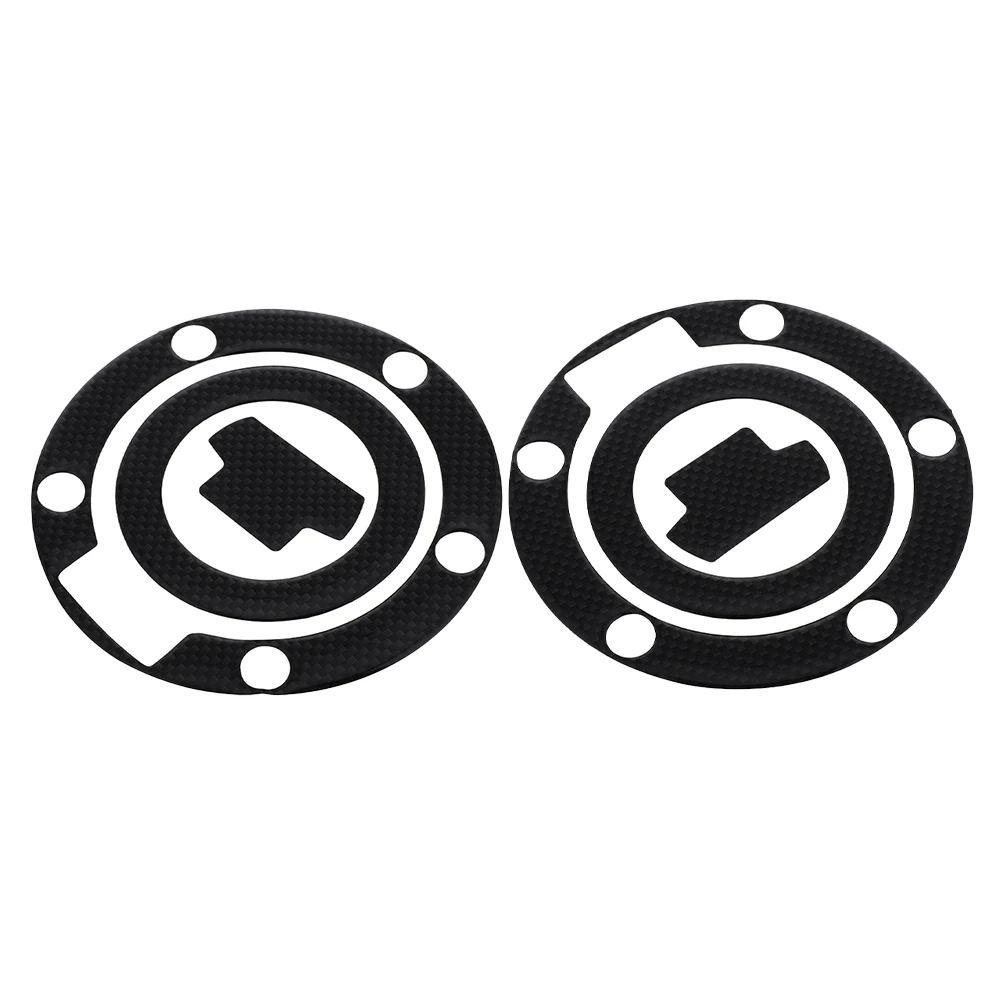 

2 Pcs Motorcycle Fuel Tank Sticker Gas Cap Stickers Protector Protectors Plastic Pad Cover